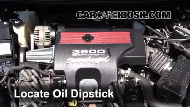 2004 Chevrolet Impala SS 3.8L V6 Supercharged Huile Vérifier le niveau de l'huile